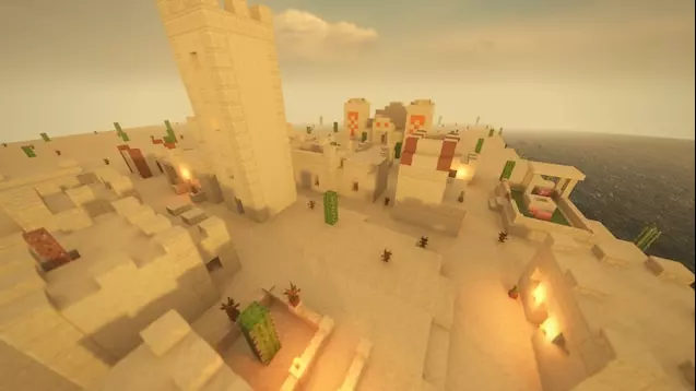 Minecraft Desert Village - деревня в пустыне
