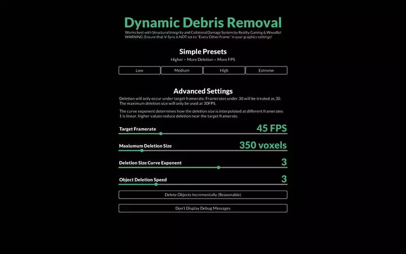Dynamic Debris Removal Teardown