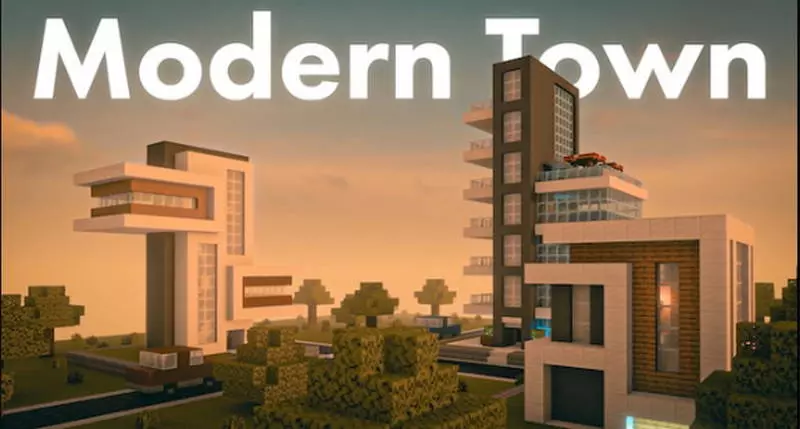 Minecraft Modern Town Teardown