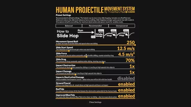 Скачать Human Projectile Movement System